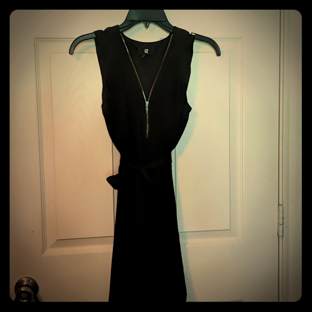 Belted slip dress